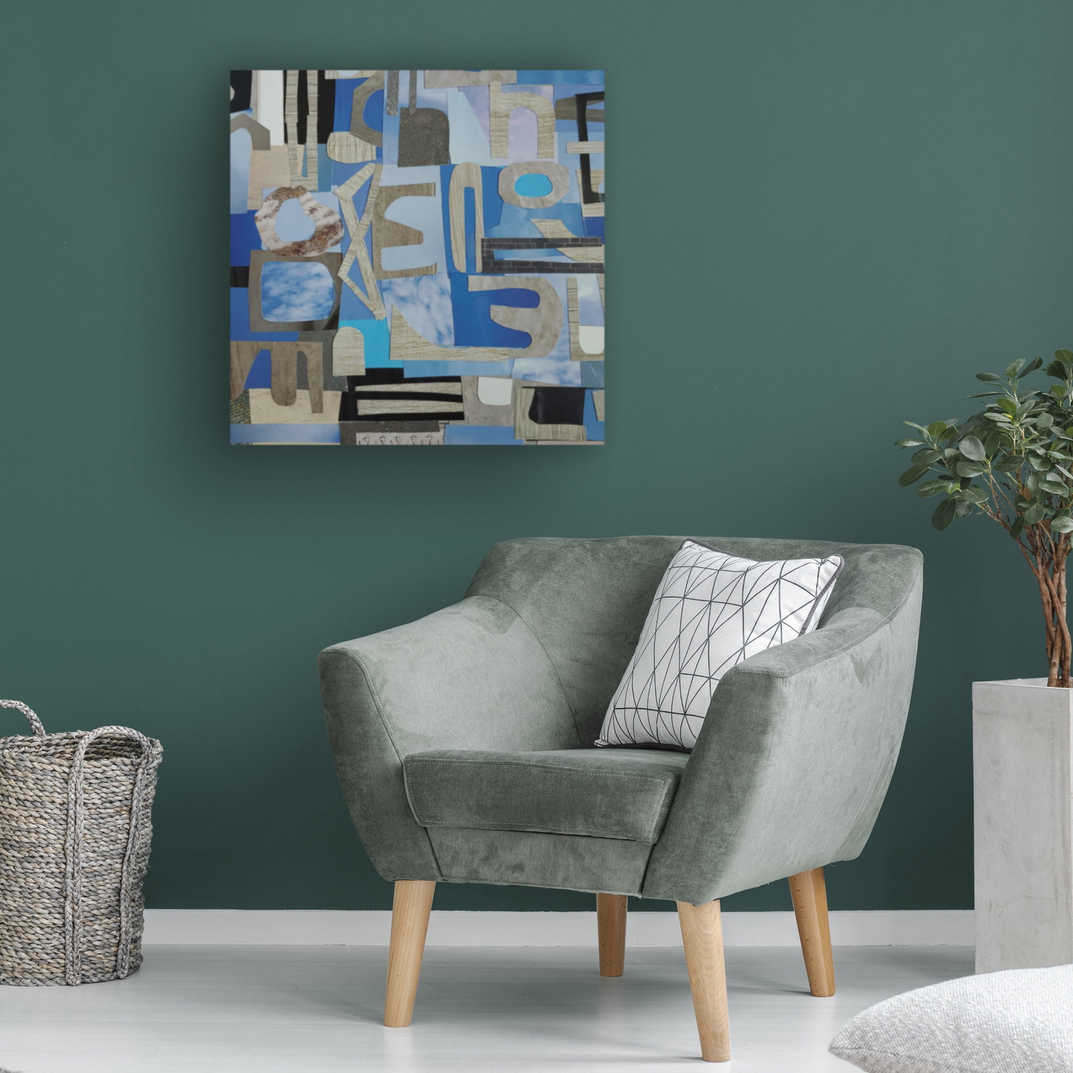 Canvas Wall Art - Coco Good 'Skies Over the Camargue II' Wall Art for Living Room, Bedroom, or Office Décor by Trademark Fine Art - 35 x 35 Inches