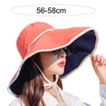 thumbnail image 6 of Women Sun Hat Soft Comfortable Breathable Double-sided Wearable Summer Sun Cap Outdoor Supply, 6 of 7