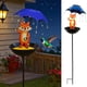 thumbnail image 1 of Comedero solar para pájaros y luz de patio | Decoración de jardín exterior 2 en 1 con estaca | Guirnalda de luces LED automáticas para patio y jardín, 1 of 6