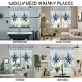 thumbnail image 3 of Country Star Blue Swag Valances for Windows 2 Pack, Kitchen Window Curtains 36 Inch Length, Farmhouse Vintage Branches Wooden Privacy Swag Curtains for Living Room/Bathroom with Rod Pocket 36"x36", 3 of 8