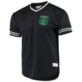 thumbnail image 2 of Men's Mitchell & Ness Black Austin FC Mesh V-Neck T-Shirt, 2 of 3