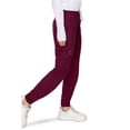 thumbnail image 3 of Jessica Simpson Scrubs Women's 6-Pocket Jogger Scrub Pants, Medical Uniform Pants with Zipper Pockets & Embroidered Logo, 3 of 6