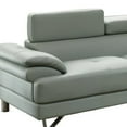 thumbnail image 2 of Faux Leather 2 Piece Sectional In Gray, 2 of 3
