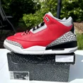 thumbnail image 3 of Ni - ke Ni - ke Air Jordan 3 Retro SE Unite Fire Red Cement Mens 11 CK5692-600 Sneaker OG, 3 of 5