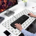 thumbnail image 2 of Long Mouse Pads for Desk,White Cartoon Rainbow Pattern Desk Mats on Top Of Desks, Desk Mouse Pad Extra Large with 3mm Non-Slip Base and Stitched Edge for Gaming,Office,Work,Home 31.5"x15.7", 2 of 6