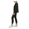 thumbnail image 3 of DKNY Womens Black Long Sleeve Scoop Neck Top S, 3 of 4