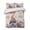 Beige Blue, variant on Quilts Twin Size, 4th of July Soft Comforter Bedding Set for Bed, Retro Patriotic Gnomes Flowers Flag Firework Lightweight Quilted Bedspread with Pillow Cover(2 Pieces) for All Season, 68x86 Inch