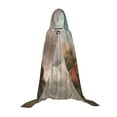 thumbnail image 7 of Honeii Three Horses Oil Painting Print Poncho Cape, Cloak Coat, Snuggly Hooded Wearable Blanket, Hooded Cape For Teenagers,Halloween Costumes-Large, 7 of 7