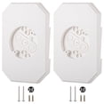 thumbnail image 1 of 2 PCS Vinyl Siding Mounting Blocks, Light Mounting Blocks with Electrical Box, Outdoor Siding Mounting Kit, Siding Mounting Plate for 1/2 Inch Lap Double and 4 Inch Siding, 1 of 5