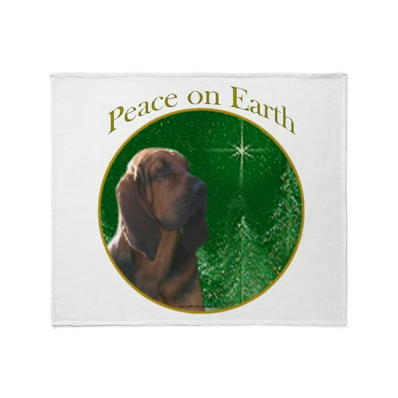 CafePress - Bloodhoundpeace2 - Soft Fleece Throw Blanket, 50"x60" for All Ages