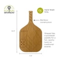 thumbnail image 5 of Fox Run Your Serve Pickleball Paddle Charcuterie Board, 14.5" x 7.5" Bamboo Cheese Serving Boards, 5 of 7