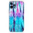 thumbnail image 2 of DesignSkinz Vivid Blue Washed Tie Dye V1 Full-Body Skin Decal Wrap Cover for iPhone 15 Plus, 2 of 9