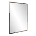 thumbnail image 6 of Tyler Dillon Handcrafted Black & Brass Metal Framed Mirror, 6 of 11