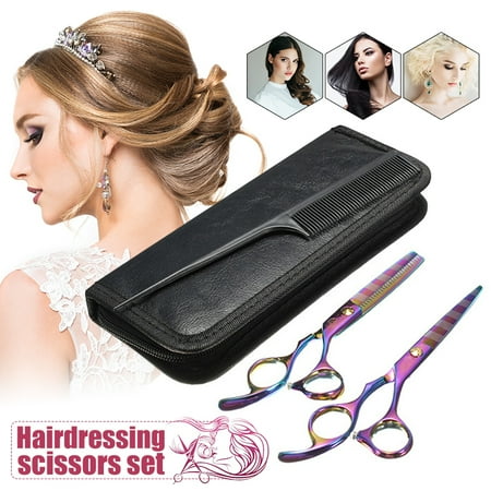 Professional Series Scissors - Professional Barber SALON Hair Cutting Thinning Scissors Shears Hairdressing Set