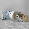 thumbnail image 6 of Collapsible Fleece 3-Way Hedgehog Tunnel Hideout Cave for Hamster, Sugar Glider, Small Animal ( Blue ), 6 of 8