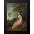 thumbnail image 2 of Gainsborough, Thomas 14x18 Black Modern Framed Museum Art Print Titled - Mrs. Richard Brinsley Sheridan, 2 of 5