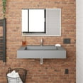 thumbnail image 5 of Pyramid 36" Solid Surface Bathroom Sink in Gray No Faucet Hole, 5 of 6
