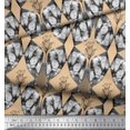 thumbnail image 2 of Soimoi Orange Rayon Fabric Abstract Damask Printed Craft Fabric by the Yard 42 Inch Wide, 2 of 3
