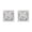 White Gold, variant on 1 Carat IGI CERTIFIED LAB GROWN Princess Halo Diamond Earrings 14K Yellow Gold Value Collection Screw Back (I-J Color, SI1-SI2 Clarity)