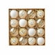 thumbnail image 1 of 16-Pack 6cm Painted And Plated Pearl-Like Christmas Ball Ornament Set Decorative Hanging Pieces, 1 of 2