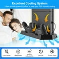 thumbnail image 2 of EEEkit Vertical Cooling Stand Fit for Sony PS4, Charging Station for PS4 Dualshock Controllers with 3 USB/Hub Ports, Accessories for PS4, Black, 2 of 11