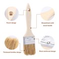 thumbnail image 6 of 9 Pcs Bristle Brush Wooden Handle Oil Painting Bristle Brush Practical Bristle Brush for BBQ (1 Inch/1.5 Inch/2 Inch, Ea, 6 of 8
