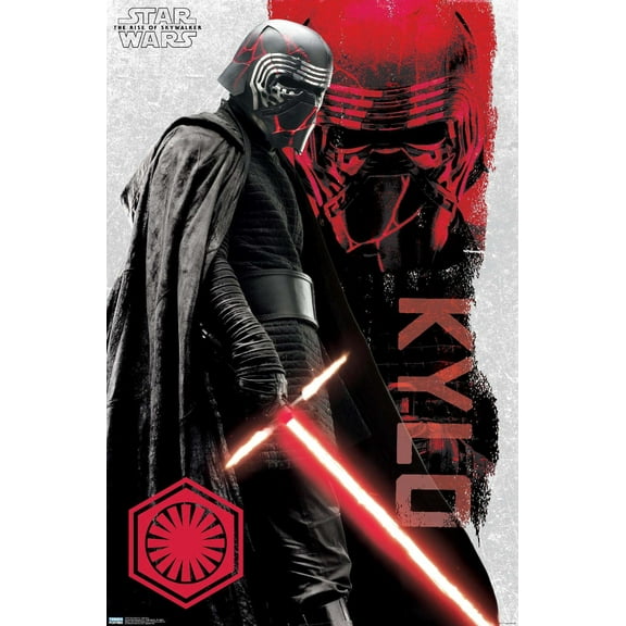 Star Wars: The Rise Of Skywalker - Kylo Ren Wall Poster, 22.375" x 34"