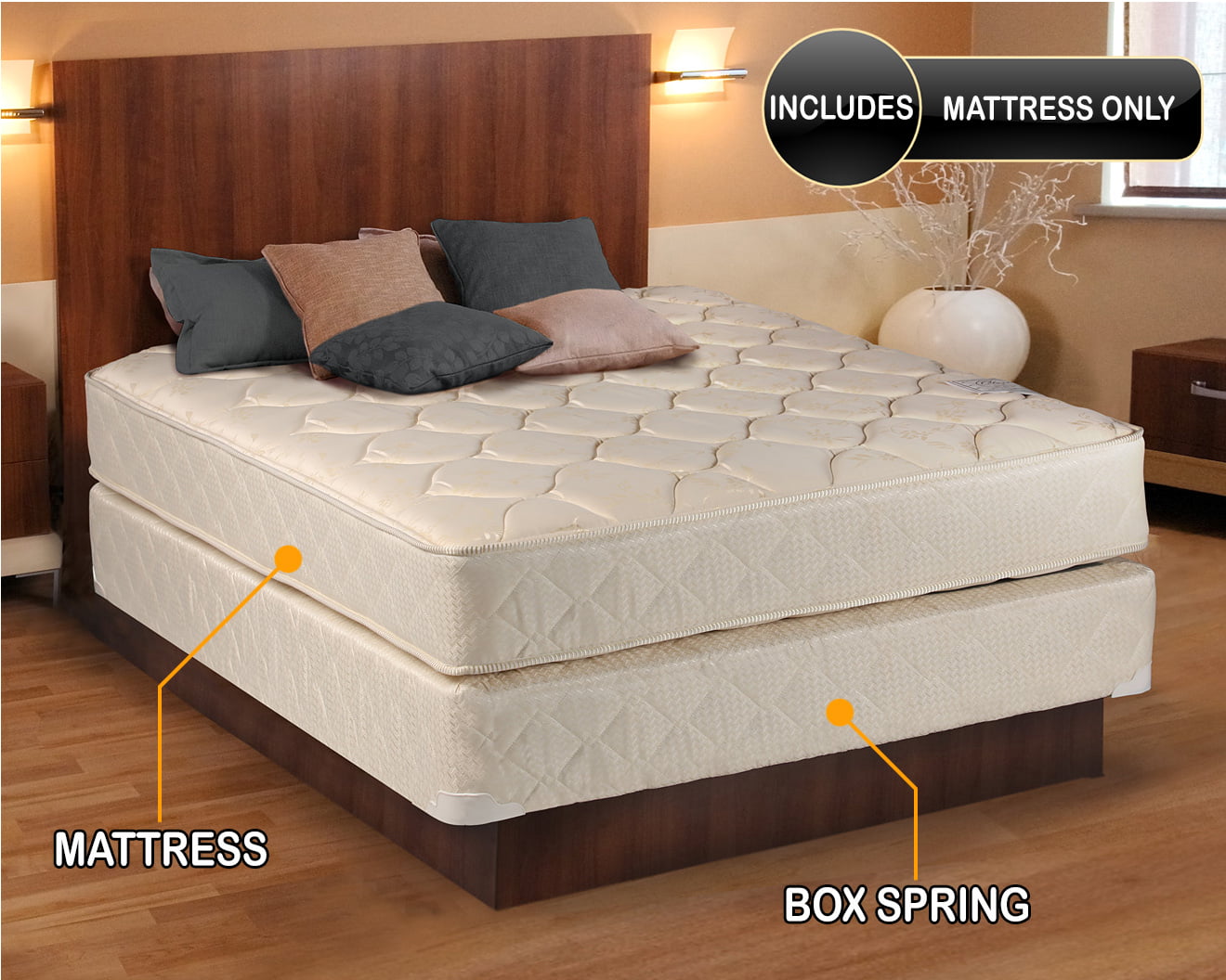 luxury king box spring and mattress set