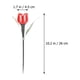 thumbnail image 2 of 5 luces solares decorativas con diseño de tulipán para exteriores, para jardín y paisaje., 2 of 8