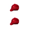 thumbnail image 2 of Wweixi Warm Up In Style With Fashionable Wool Cap For Cold Weather Knitted Hats Knitted Caps Funny Hat Wool Hat Ear Protectors red 2Set, 2 of 6
