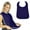 🔥 Dark Blue_Base#1034, variant on Waterproof Adult Bib for Elderly, Stain Resistant Meal Protector with Adjustable Straps | Polyester, Reusable Washable Clothing Guard, Large 29.5x17.7in, Gray/White/Red/Blue, Easy Clean Dining Aid