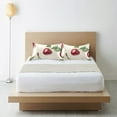 thumbnail image 6 of Yayeee Pillowcase Standard Size Set of 2 Satin Wrinkle Resistant Pillow Case, Cute Cherry, 6 of 7
