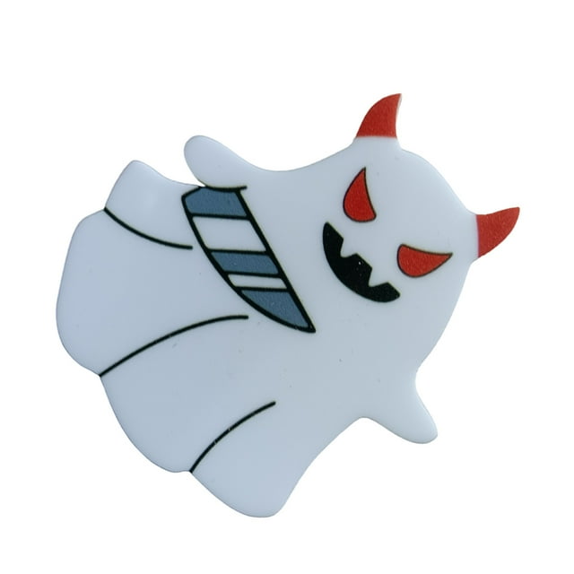 kurtrusly Épingle en Émail Blanche Fantômes Abordables Broche Minimaliste Moderne Épingle en Émail Délicate et Complexe Punk E 1ensemble