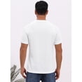 thumbnail image 3 of DARING DIVA Men's Waffle Fabric Classic Crew Neck Raglan Short Sleeves M White, 3 of 7