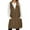 Z1-Khaki, variant on gcong Sherpa Vest for Women Fleece Fuzzy Cozy Zip Up Sleeveless Long Jacket with Drawstring Hood Warm Winter Fall Solid Color Outerwear