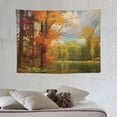thumbnail image 4 of ONETECH Designart ' Quiet and Silent Autumn' Landscape Tapestry Blanket Décor Wall Art for Home and Office, 4 of 7