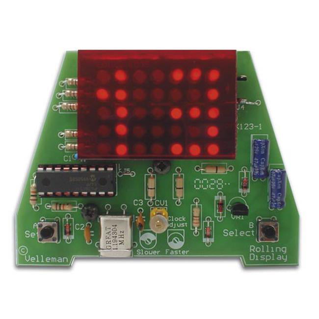 soldering required Ages 14+ VELLEMAN MK151 DIGITAL LED CLOCK DIY KIT 
