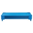 thumbnail image 1 of Angeles Value Line Standard Stackable Nap Cots for Kids, Blue (4 Pack), 1 of 7