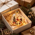 thumbnail image 4 of Light Up Animal Christmas Ball Ornament for Tree Decor, Glowing Christmas Balls Ornament with Mini ELK & LED Warm Lights, Clear Winter Scene Balls for Mantel Window, Holiday Keepsake, 4 of 6