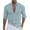 Light Blue, variant on qolati Mens Cotton Linen Button Down Shirt Slim Fit Long Sleeve Beach Blouse Casual Stylish Solid Henleys Tunic Tops