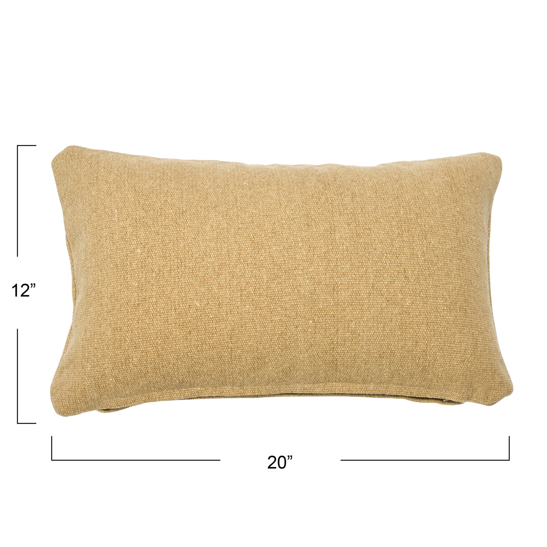 Creative Co-Op Woven Canvas Lumbar Pillow Cover