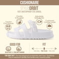 thumbnail image 3 of Cushionaire Orbit Kids Sandals Lightweight Waterproof EVA Slides with Adjustable Buckle Everyday Casual Comfort Girls Sandals, 3 of 21