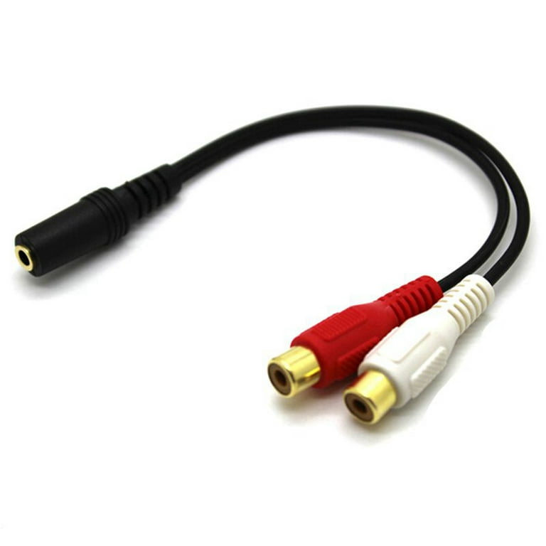 Cmple - 3.5mm Mini Plug to 2 RCA Jack Gold Plated Y Adapter, 3.5mm Male to  2 RCA Female Jack Stereo Audio Cable, 3.5mm S