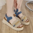 thumbnail image 5 of Women Sandals Soft Bottom Wedge Heels Sandals Summer Beach Shoes Women Platform Sandalias Mujer Elegant Wedges Shoes for Women, 5 of 7