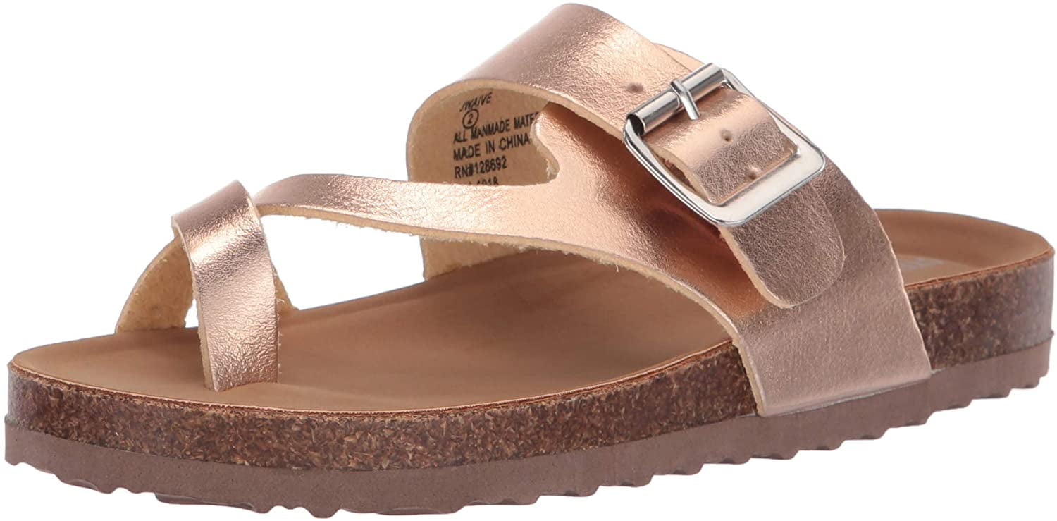 JWAIVE Flat Sandal, Rose Gold 