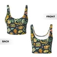 thumbnail image 6 of Rateoe Colorful Hippie Print Womens' Sports Bras Scoop Neck Sports Vest- Padded U Back Seamless High Impact Support, 6 of 7
