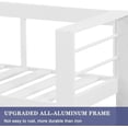 thumbnail image 6 of RoyalCraft Aluminum Outdoor Patio Furniture Set, 4 Pcs Modern Outdoor Conversation Set Sectional Sofa with Upgrade Cushion and Coffee Table for Balcony,White, 6 of 9