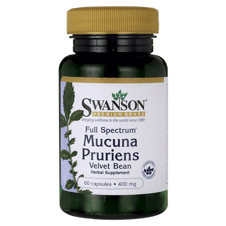 Swanson Full Spectrum Mucuna Pruriens 400 mg 60 (Best Time To Take Mucuna Pruriens)