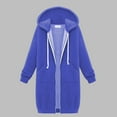 thumbnail image 2 of Women's Winter Plus Size Hooded Coat Loose Fit Fashion Top Outerwear For Cold Weather, 2 of 3