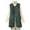 Army Green-03, variant on Women Long Quilted Puffer Vest Lightweight Round Neck Sleeveless Button Down Padded Duck Down Vests